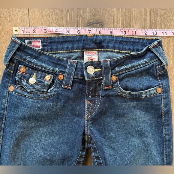 True Religion Dark Wash Billy Flap Pocket Jeans Size 26 - Picture 12 of 12